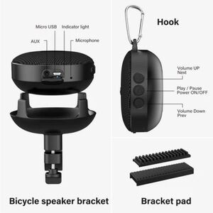 Onforu Portable Bike Waterproof Bluetooth Speaker with Bicycle Bracket